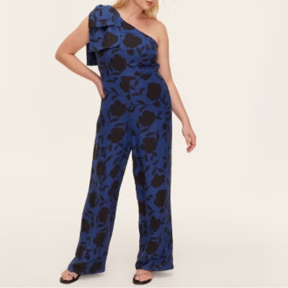 Kate Spade x Target NWT Women's Classic Rose Jumpsuit Navy/Black Size 14